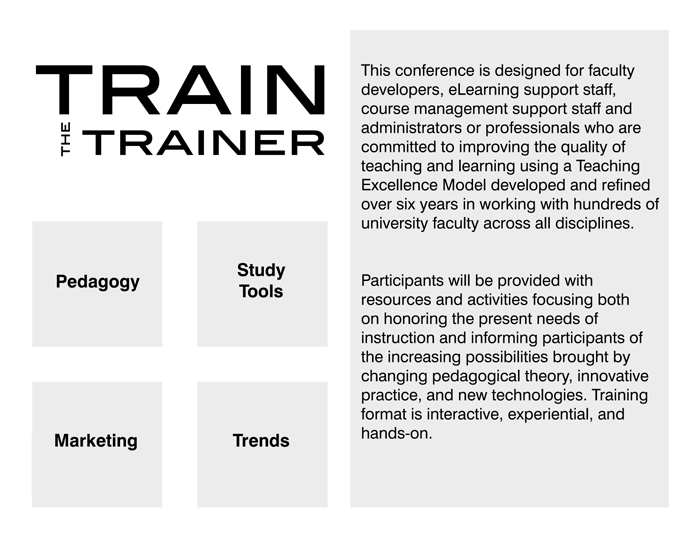 Train the Trainer Conference description